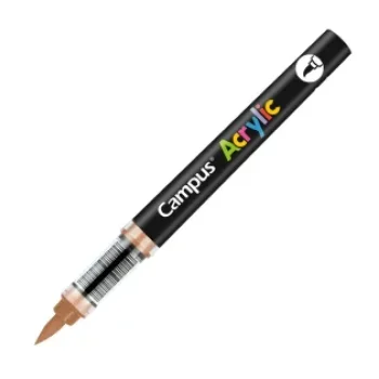 Retolador acrylic pinzell marró clar Campus 081785