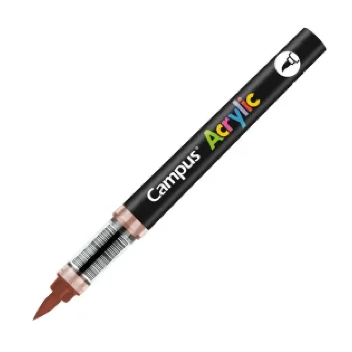 Retolador acrylic pinzell marró Campus 081786