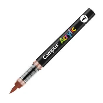 Retolador acrylic pinzell marró Campus 081786