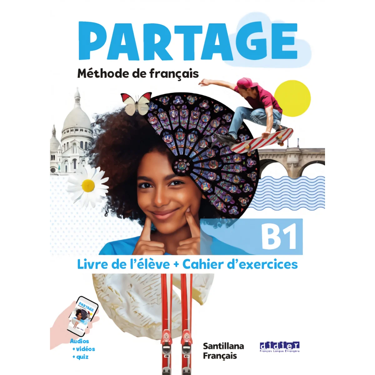 Partage B1, livre+Cahier, Bach 2, Santillana Français
