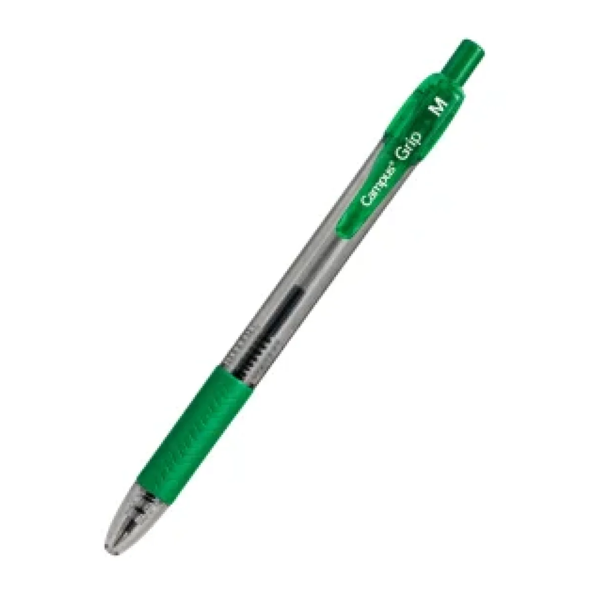 Bolígraf verd retràctil Campus Grip